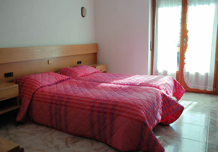 A typical bedroom within the Hotel Bellevue