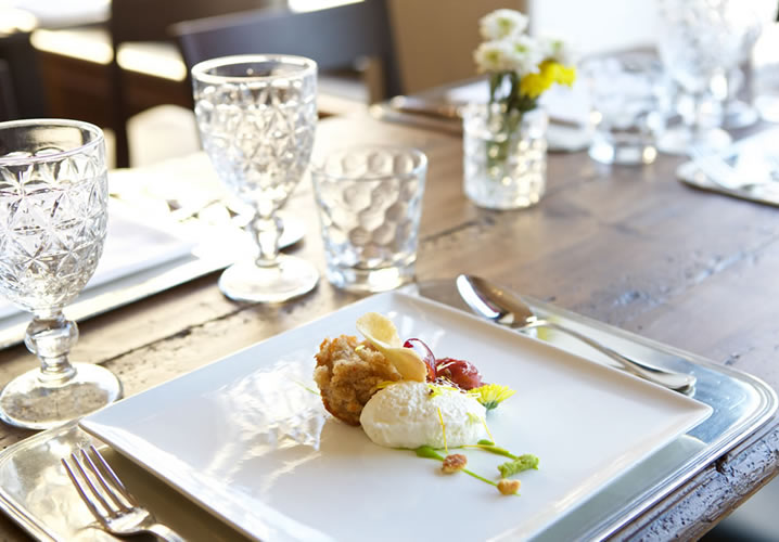 A fantastic plate of food served in the restaurant at the Hotel Duca d'Aosta