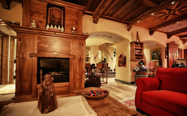 The reception area in the Hotel Le Reve Charmant