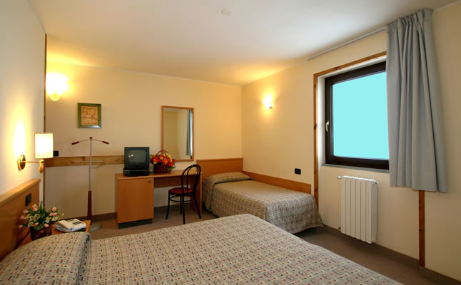 A typical bedroom in the Lion Noir
