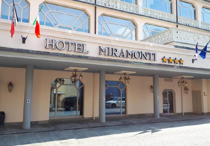 The front of the Hotel Miramonti
